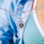 オリジナル スモール シルバー / ホワイト セント クリストファー ネックレス :GET BACK NECKLACES ゲット バック ネックレスズ