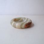 グリーンホワイトストライプのジュエリートレイa