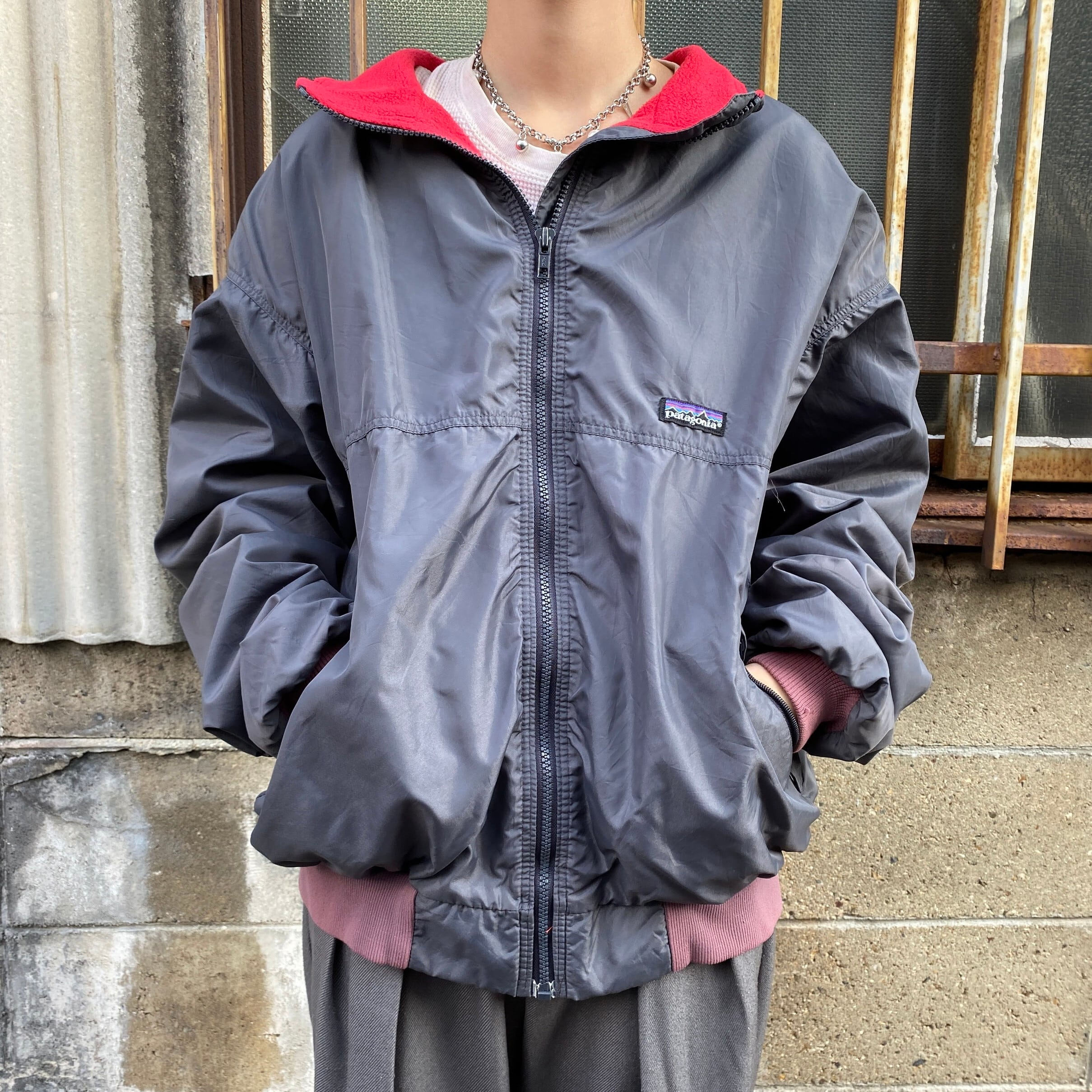 USA製 90年製 Patagonia パタゴニア シェルドシンチラジャケット  