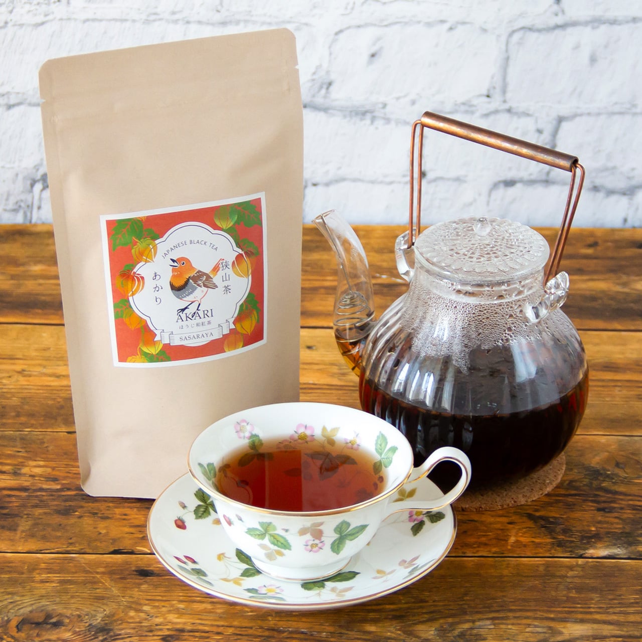 単品】ほうじ和紅茶 あかり (60gクラフトパック)／さむい夜、身も心も