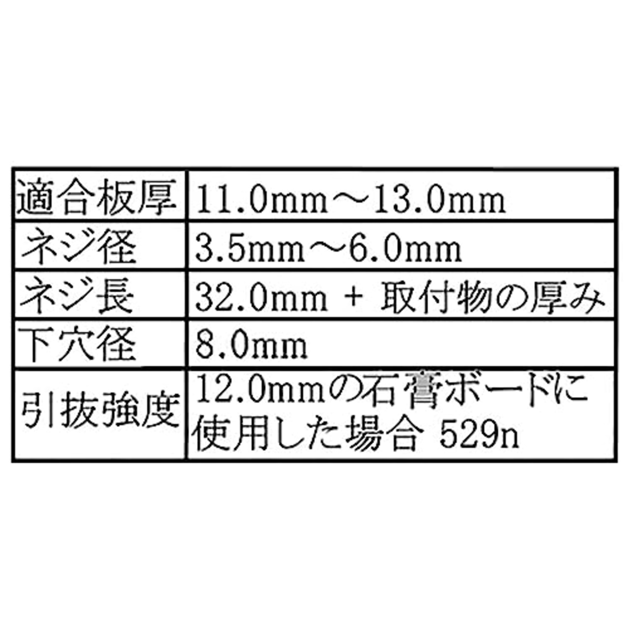 和気産業(Waki Sangyo) トグラー タッピング皿付き TB 中空壁用 石膏ボード 4個入 白 壁厚11~13mm WF-112