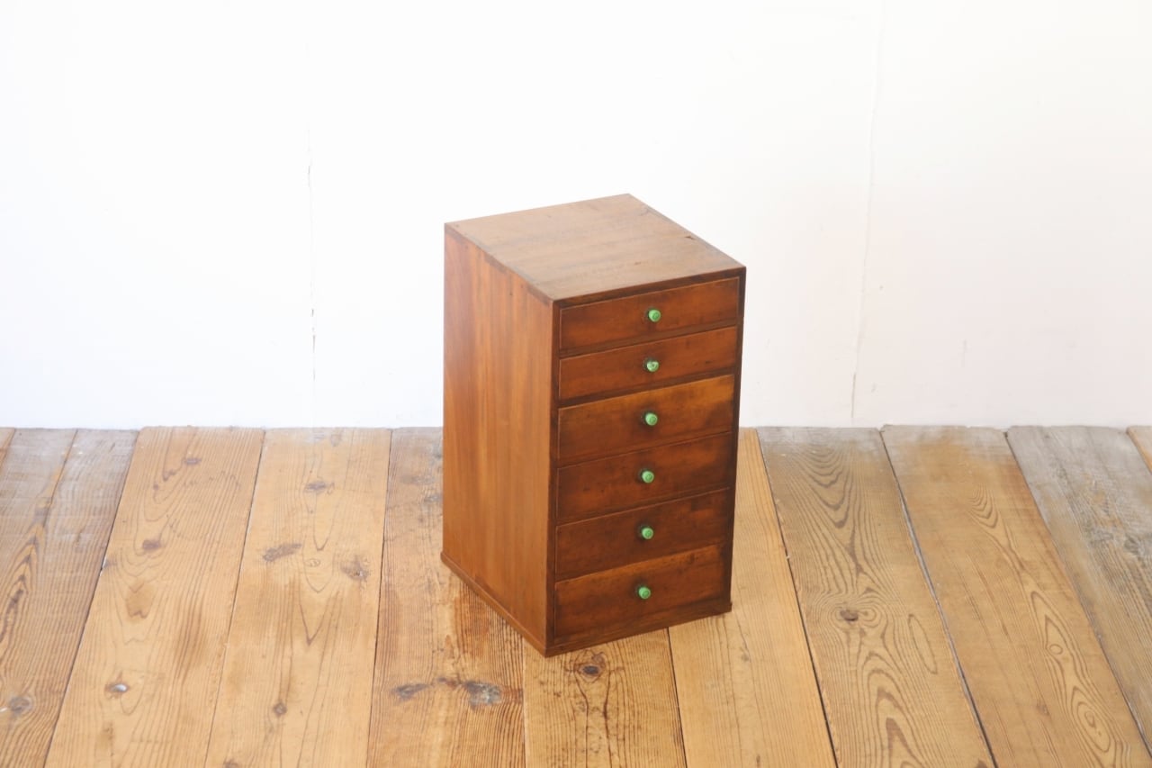 レトロ 卓上 小引き出し 抽斗 6杯 収納 小物入れ レターケース A4 木製