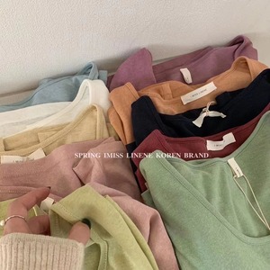 Uネックカットソー　AJ2205-627