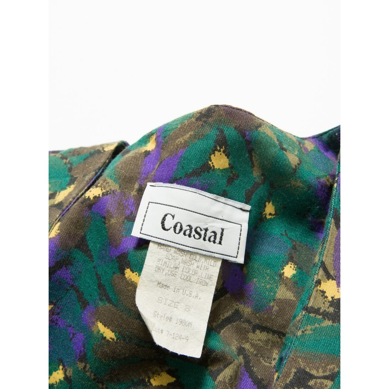 【Coastal】Made in USA botanical one-piece（アメリカ製 ボタニカル柄 ワンピース）8e