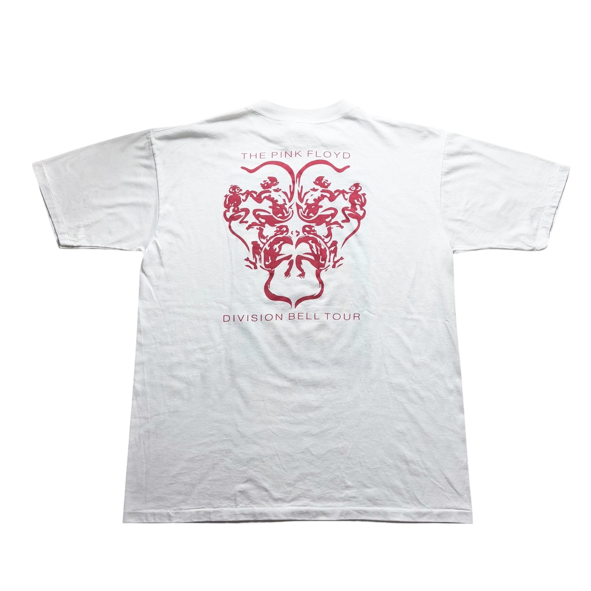 トップス PINK FLOYD 1994 DIVISION BELL WHITE XL Rare* Pink Floyd 1994 'Division Bell' White T-Shirt | NLVintage