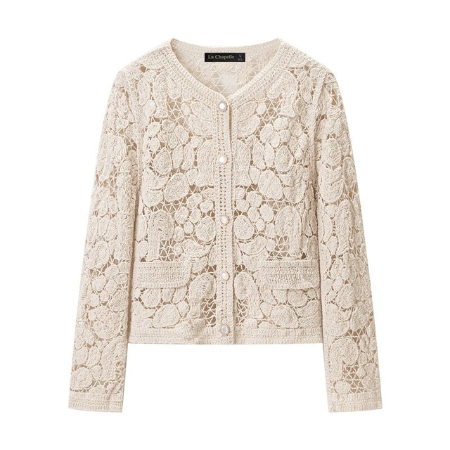 Lace Embroidery Cardigan　202680112