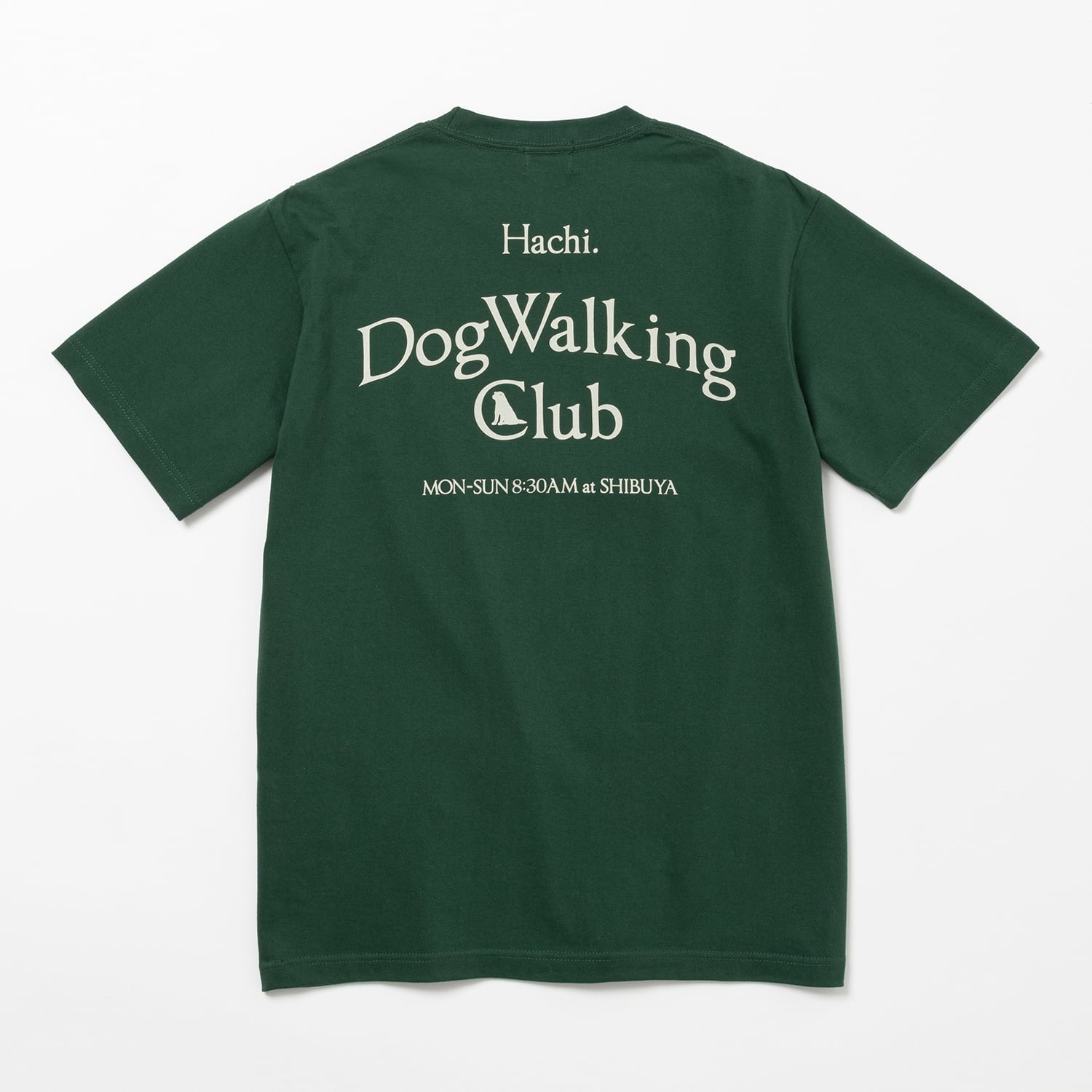 DOG WALKING CLUB TEE - GREEN - | HACHI.THE SHIBUTORA FACTORY