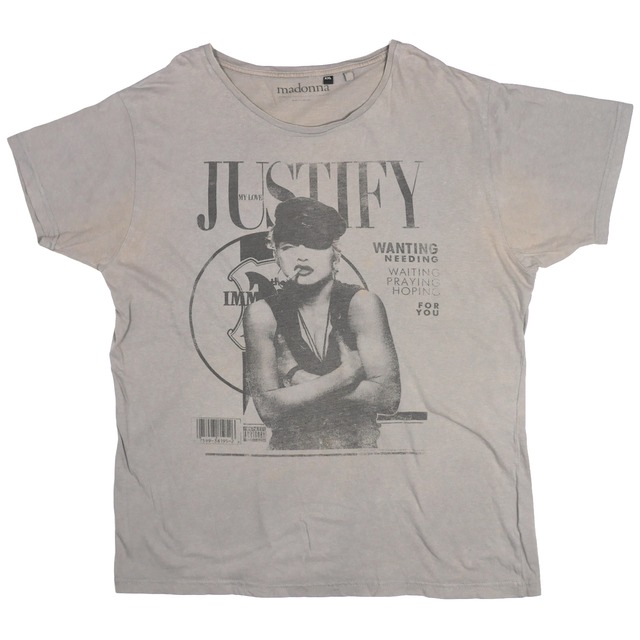 USED【2XL】MADONNA JUSTIFY MY LOVE  Tee