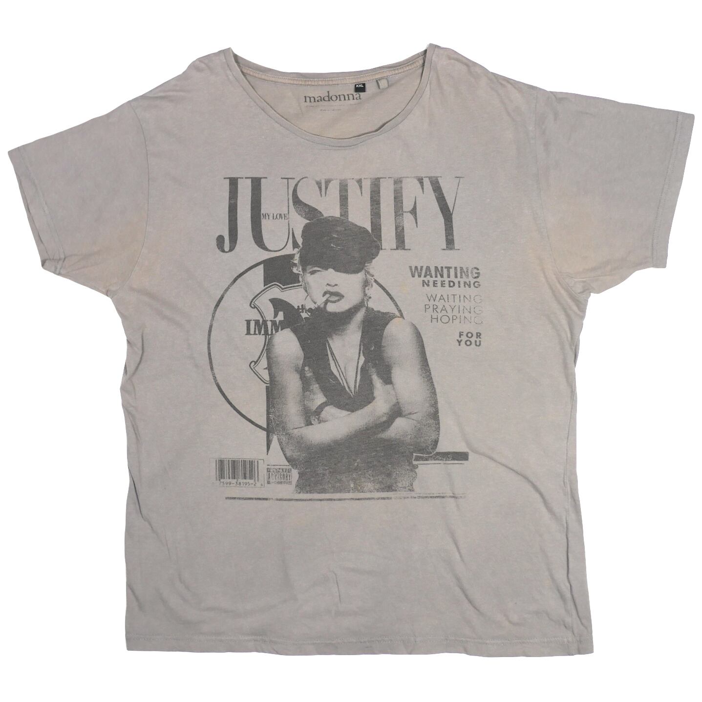 USED【2XL】MADONNA JUSTIFY MY LOVE Tee