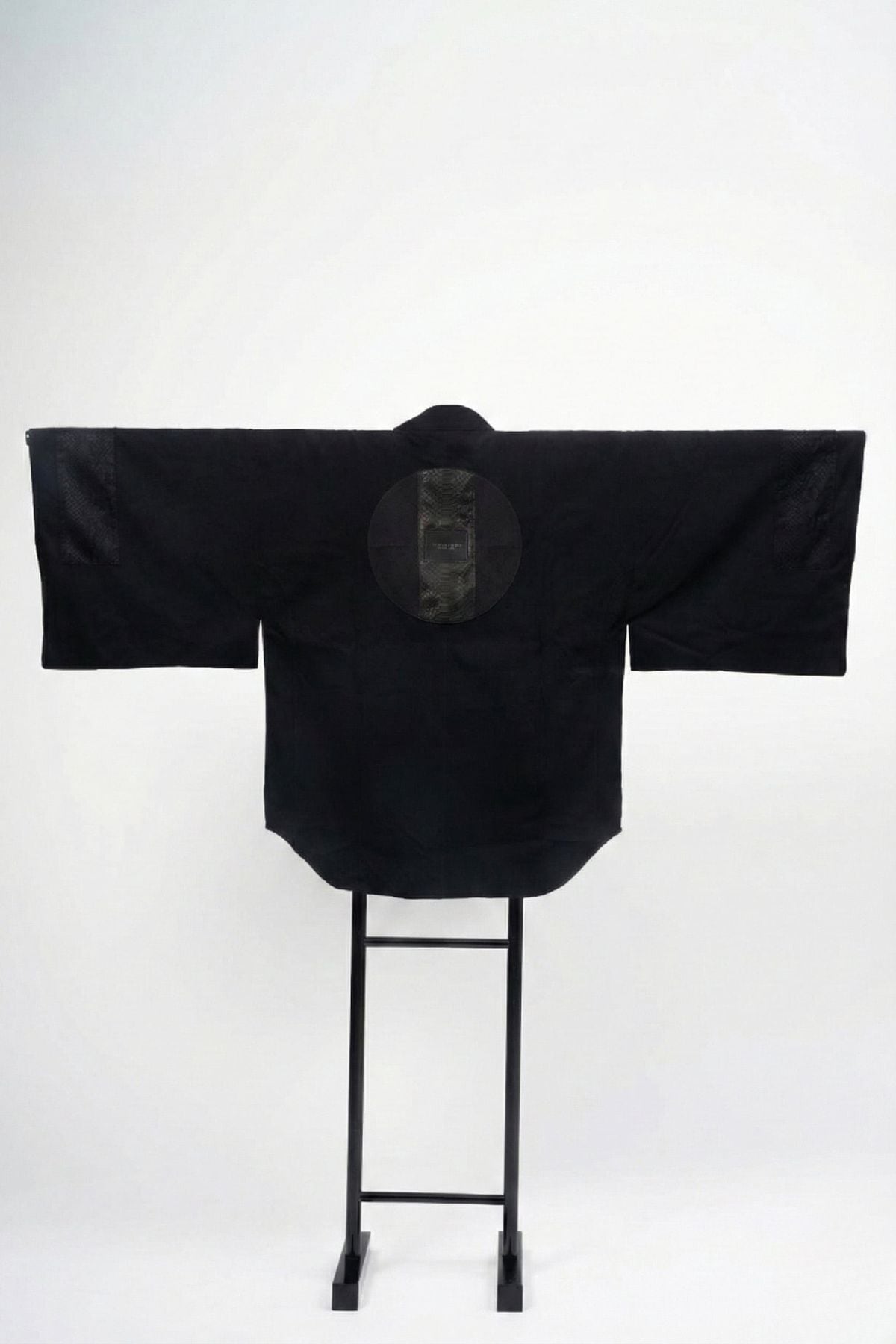 Web限定｜完全受注生産】Kimono Denim Shirt -黒蛇革×黒蛇DENIM-｜神龍