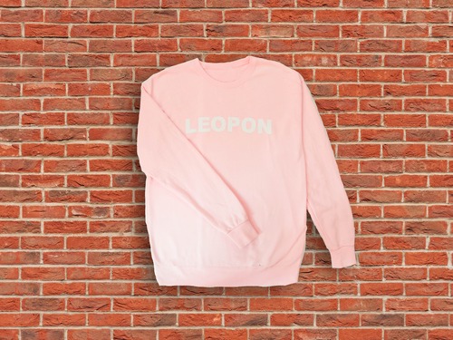 LEOPON logo sweat pink