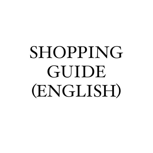SHOPPING GUIDE（Please be sure to read it before making a purchase）