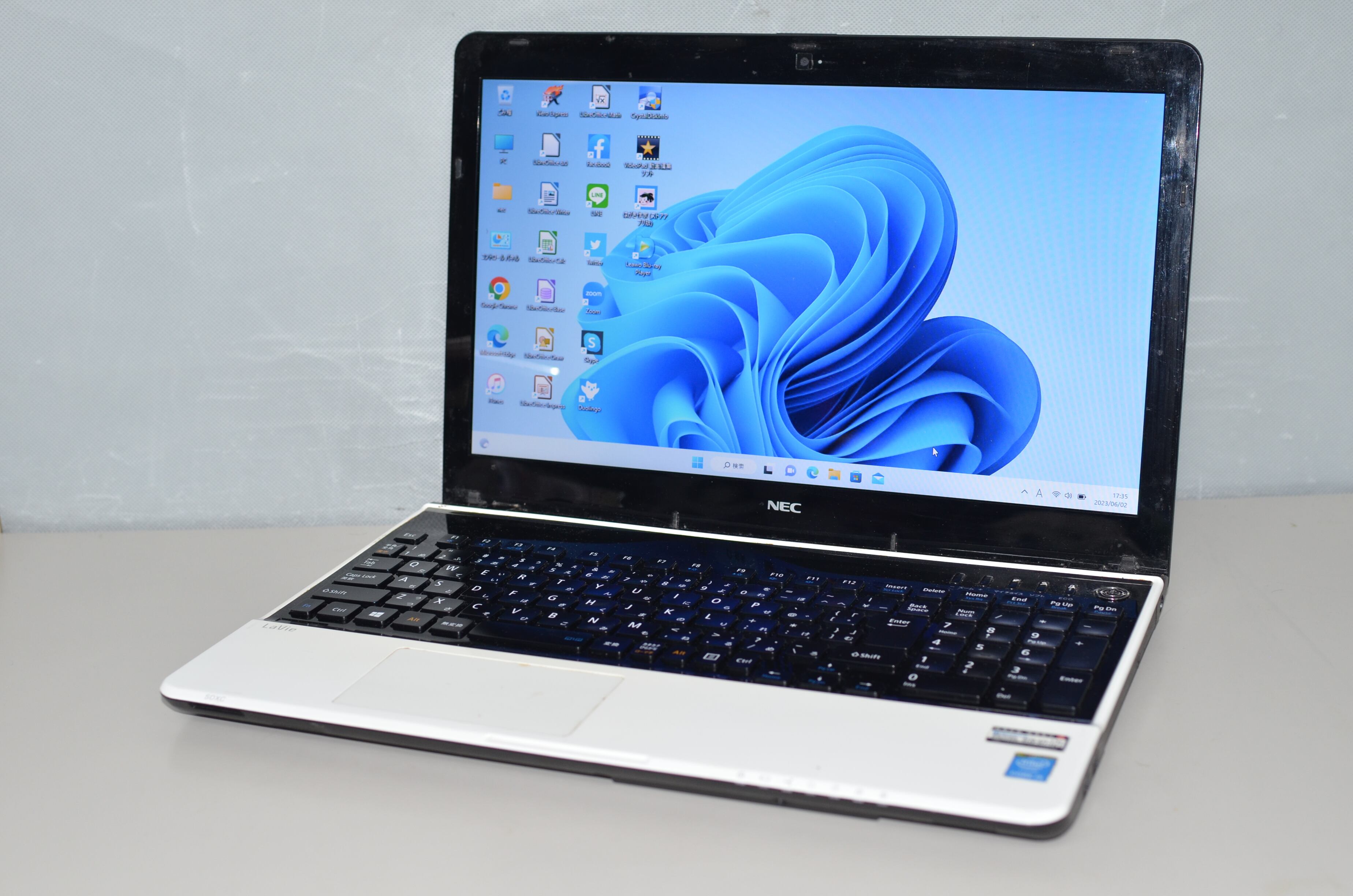 中古ノートパソコン Windows11+office NEC LS550/F core i5-2430M 