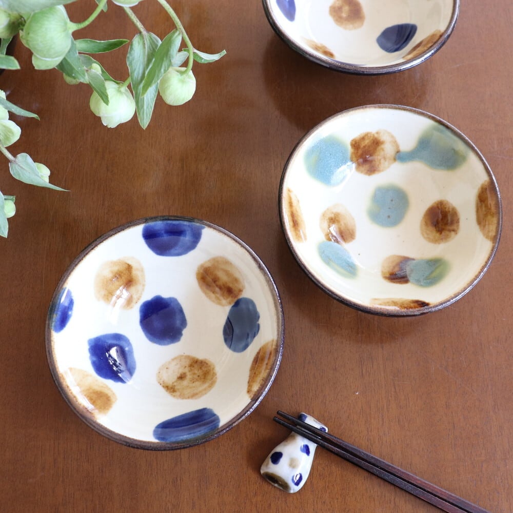 やちむん 常秀工房 4寸鉢 Yachimun Bowl 12cm #195 | 和食器のお店