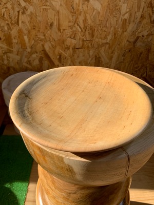 【現品限り】メープルディッシュプレート ウッドトレイ 木製皿 ウレタン塗装あり