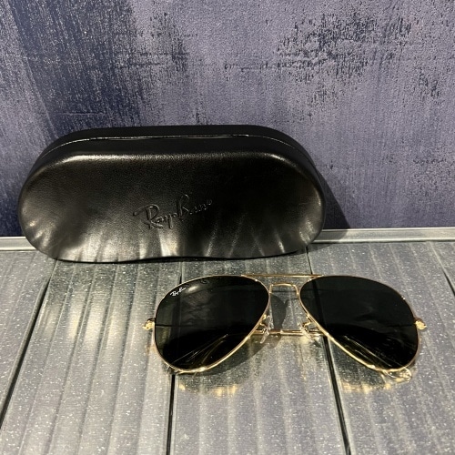 RayBan レイバン RB3026 AVIATOR LARGE METAL サングラス カーキグリーン、ゴールド 58 14 135 3N 【中目黒B1】