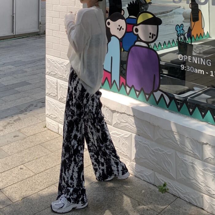 パンツ ハイウェストウェストルーズスプリング薄手 春物 モンロー50920092430