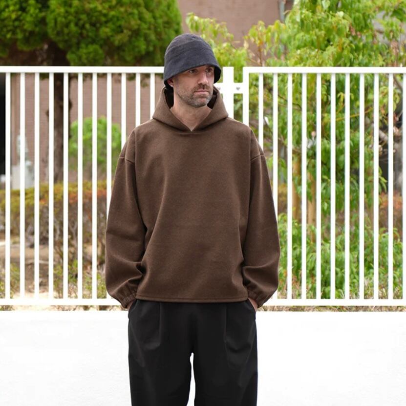 MANUAL ALPHABET | WOOLET PULLOVER PARKA メルトンジャージー