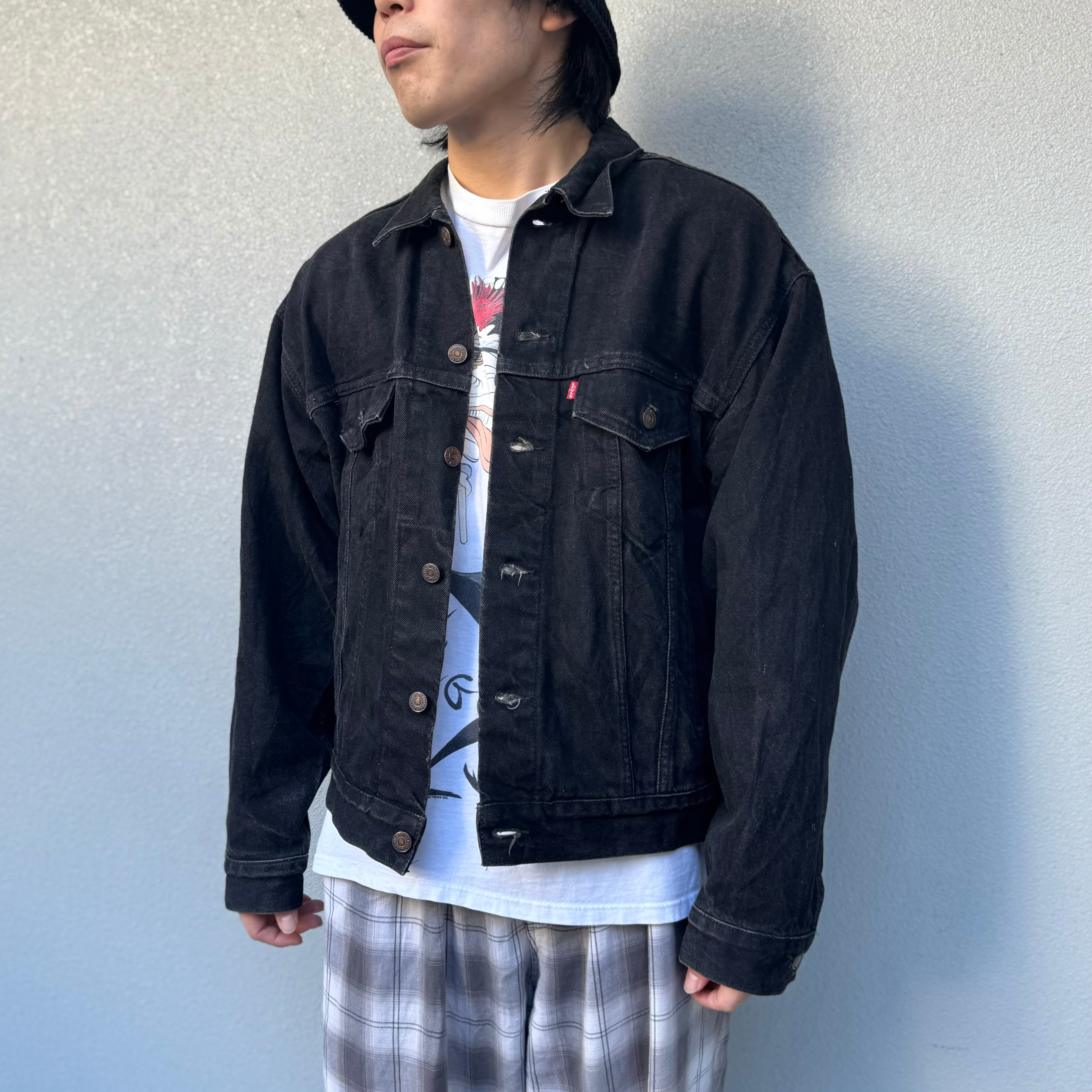 Made in USA】90's Levi's 70507-4159 Black Denim Jacket | spike osu