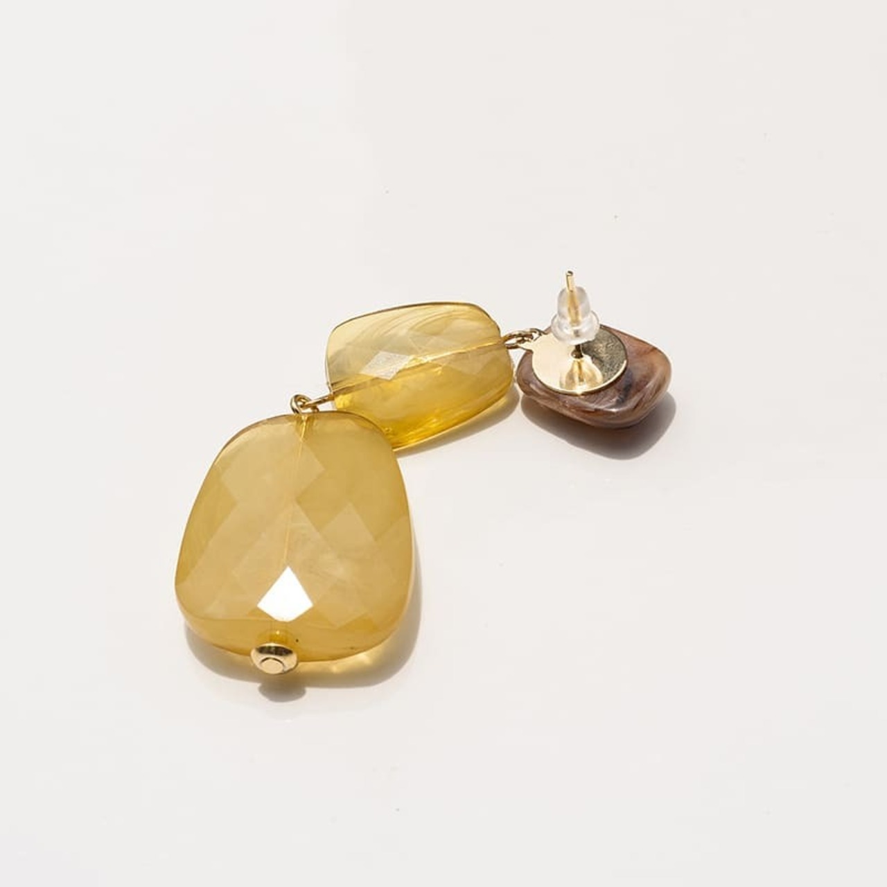 ＼期間限定1000円ポッキリ／【ネコポス便】　アクリル3連ストーンモチーフピアス　0802