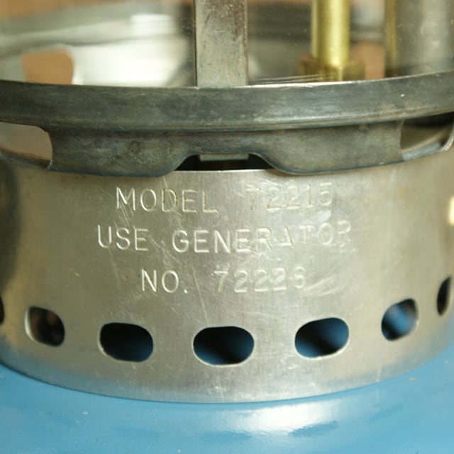 シアーズ シングルマントル ビンテージ ランタン ブルー 1971年2月