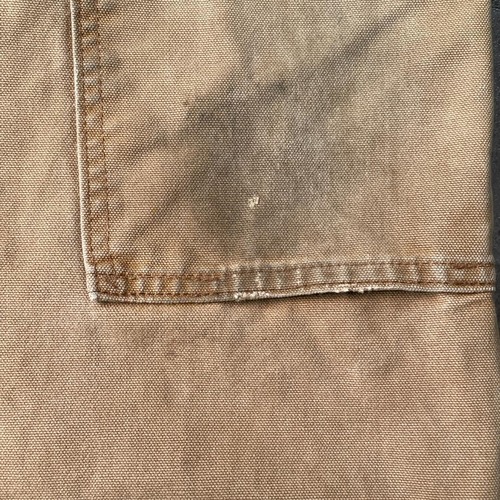 メキシコ製 ブラウン ダブルニー Carhartt B136-BRN 31×32 詳細写真12