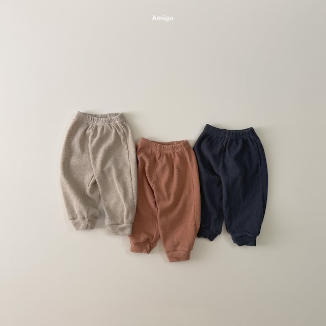 【取寄】amigo|haute waffle pants|オートワッフルパンツ|XS-XL|kids|26 autumn