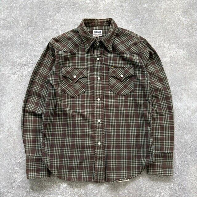 90s bitch skateboards Plaid Flannel Zipup Shirt / ビッチスケート