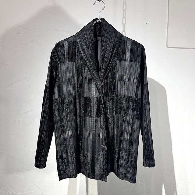 09AW ISSEY MIYAKE Wool Knit Tailored Jacket