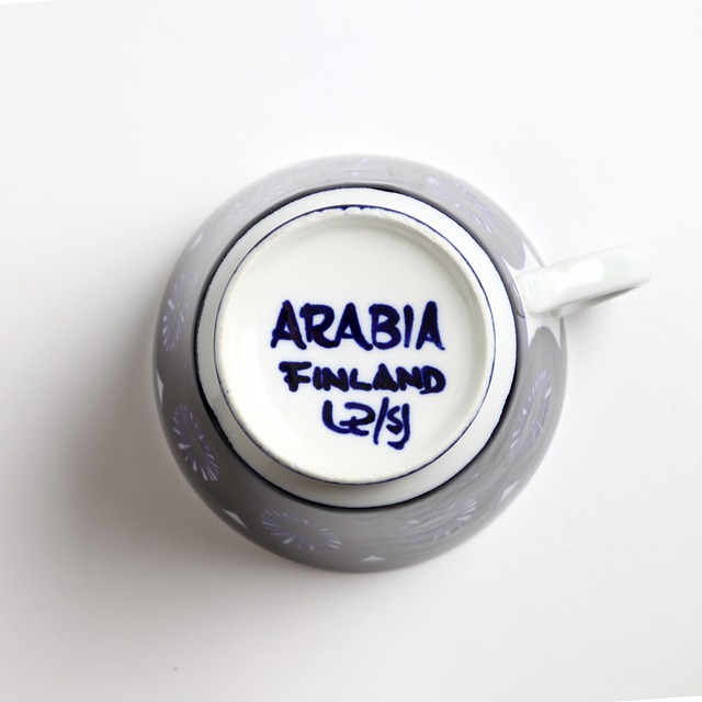 ARABIA アラビア Fiesta フィエスタ カップ＆ソーサー - 13 北欧ヴィンテージ　★わけあり★