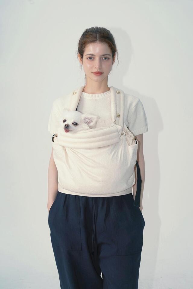 RIRIHUGフロントバッグ・スリング - (CREAM)