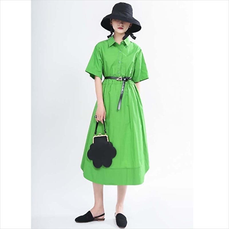 Seal限定商品 アシンメトリー変形シャツワンピース レディース ロングワンピース 40代 ゆったり ロング丈 オフィス 大人 ワンピース