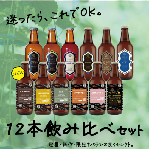 【全部楽しめる！】迷ったらこちら！しっかり楽しむ12本飲み比べセット