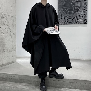 Trench coat with hooded wool robe(MT1481)