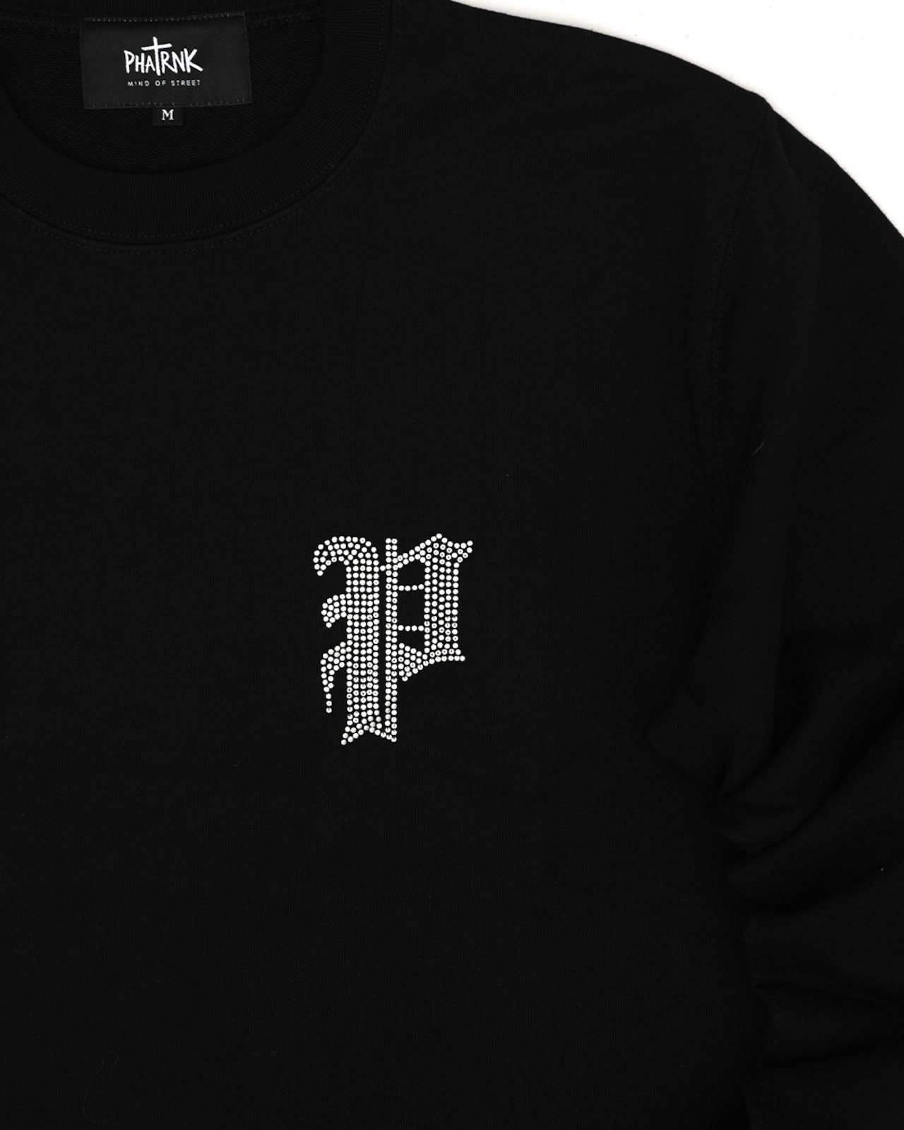 OLD "P" LOGO RHINESTONE PILE SWEAT SHIRT