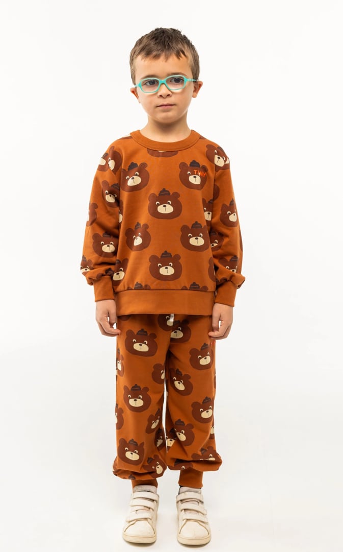 TINYCOTTONS BEARS BABY SWEATSHIRT *brown* | MILK.