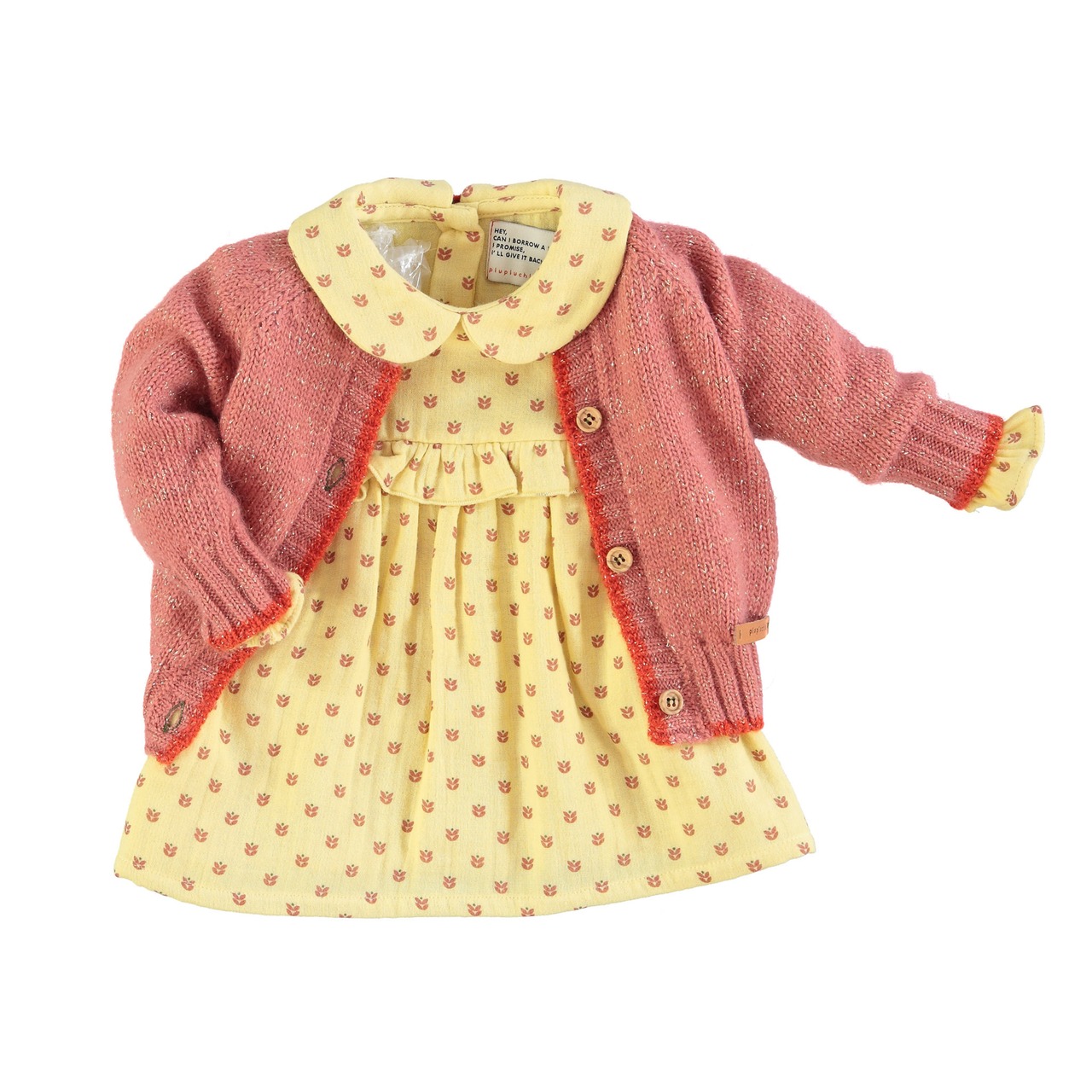 残り1点( 6m ) piupiuchick / Baby knitted cardigan