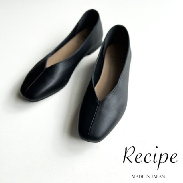 Recipe Vカットスクエアパンプス RP267