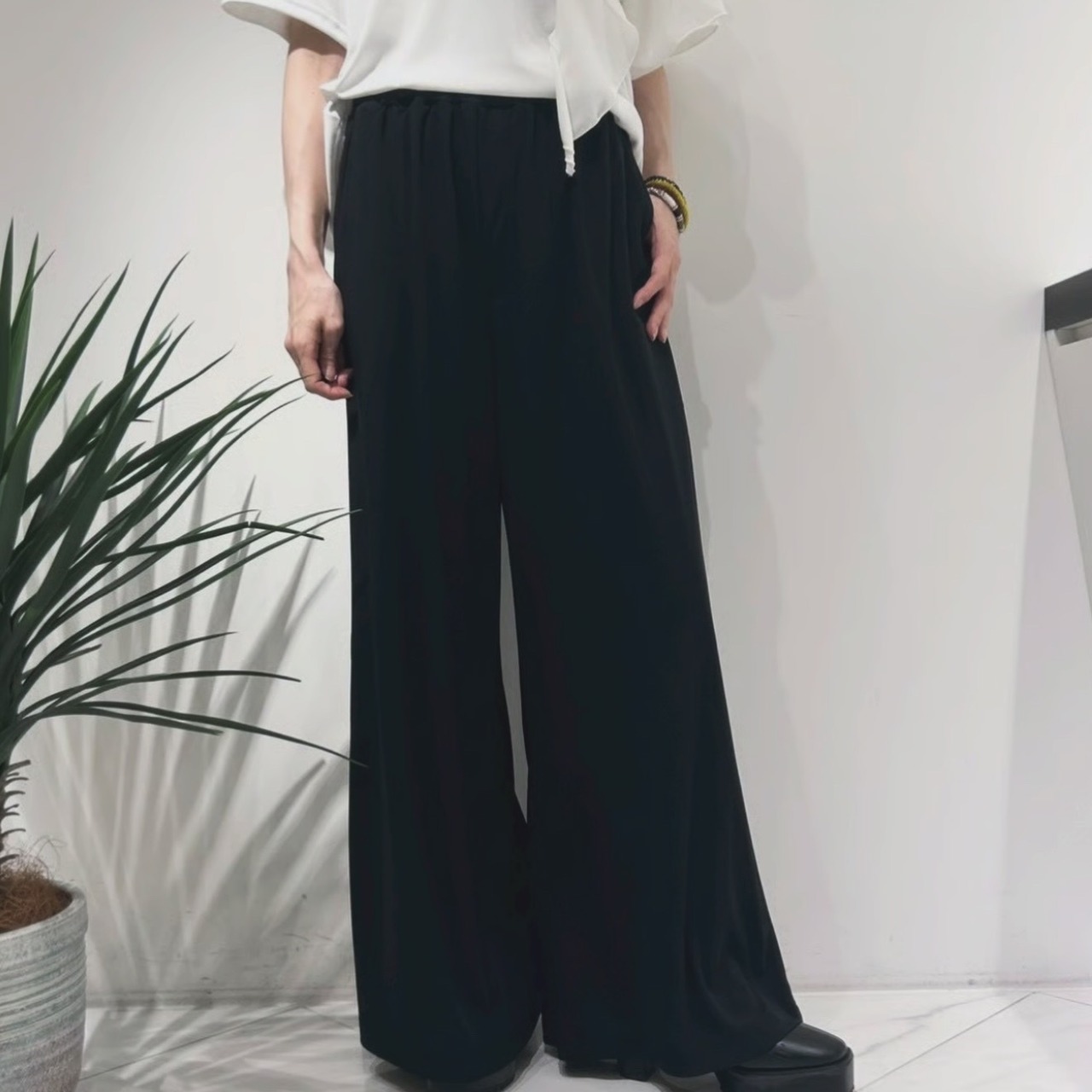 リズレイ RISLEY risley カットワイドパンツ