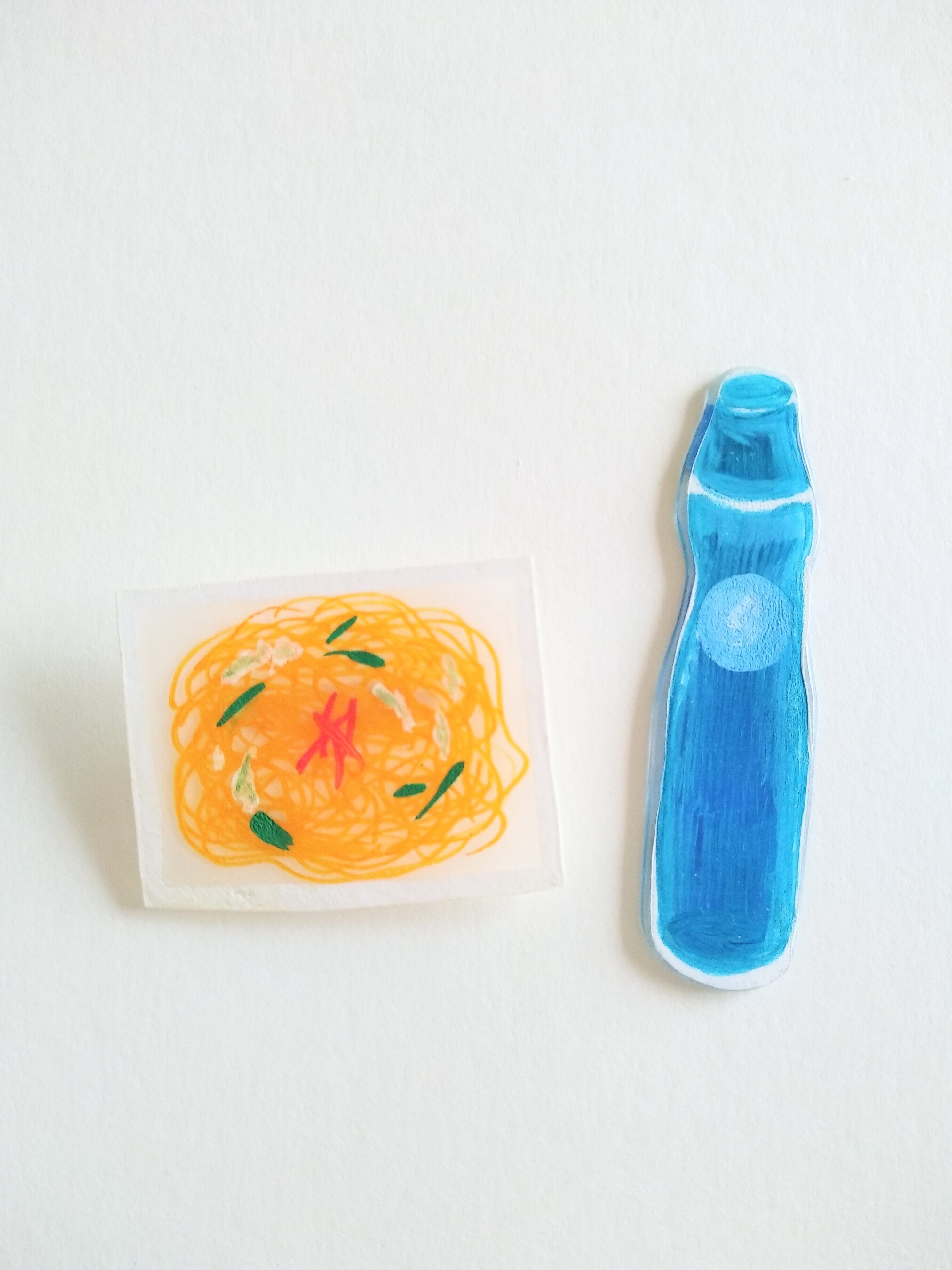 ヘンテコ　ブローチ　「焼きそば」