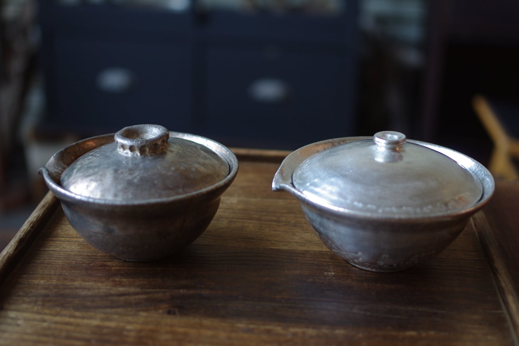 宝瓶（広） 銀彩① 谷井直人 | 茶屋すずわ