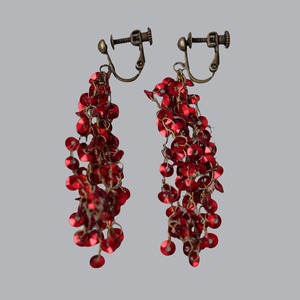 【Supanguru】earring & pierce / red