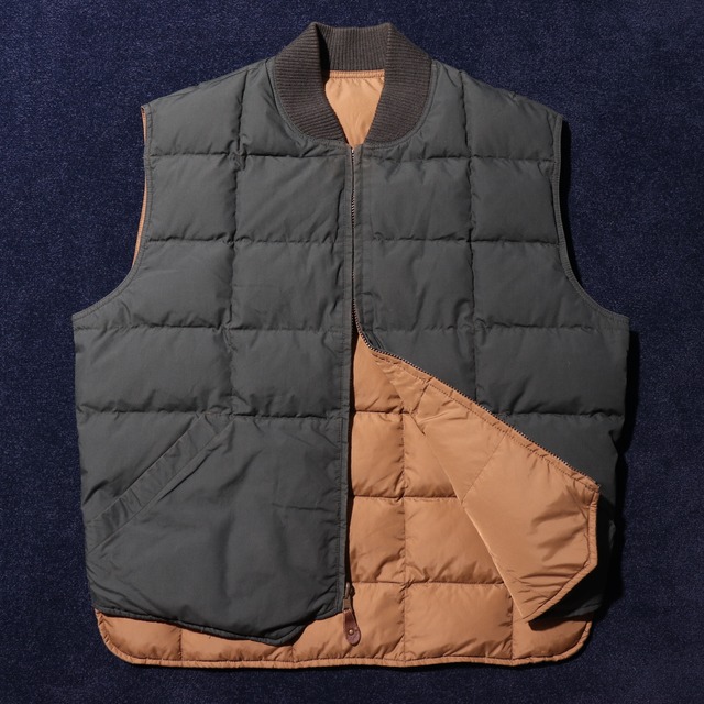 美品 L Eddie Bauer リバーシブル Downlight Canadian Vest グースダウンベスト エディーバウアー