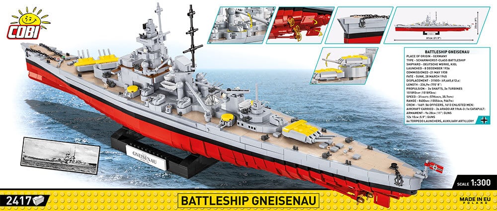COBI #4841 戦艦 ビスマルク (1/300) (Bismarck) | ミリタリー COBI #4841 戦艦 ビスマルク (1/300) (Bismarck) | ミリタリー