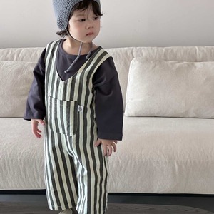 【BABY&KID】ストライプサロペット