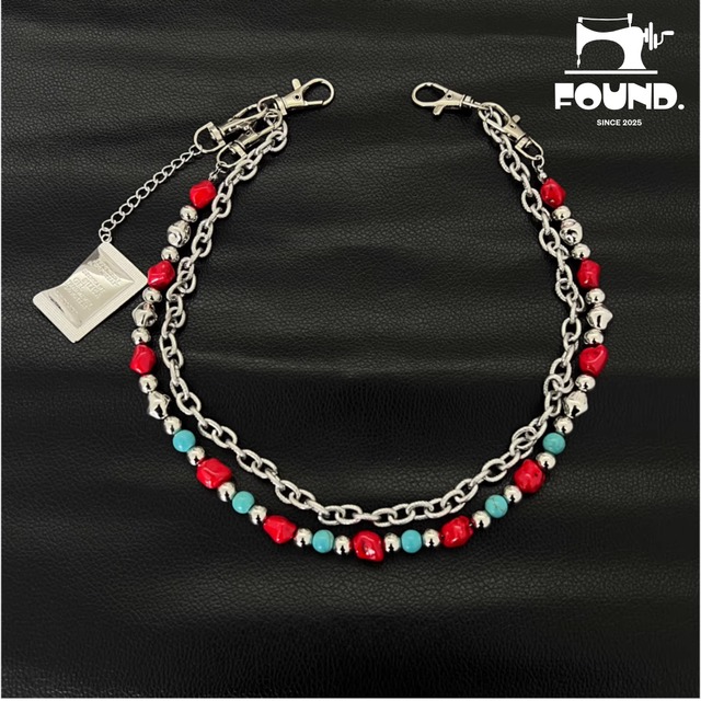 Colorful Beaded Double-Layer Pants Chain(FD143)