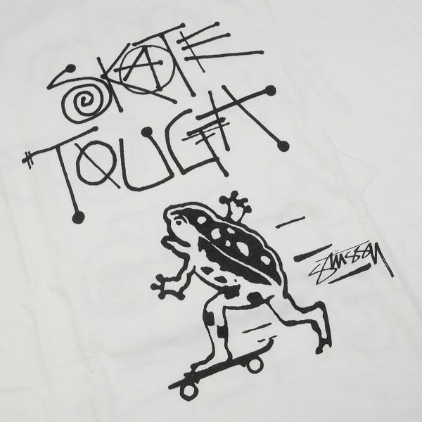Size【L】 STUSSY ステューシー ×tilt SKATE TOUGH Tee White Tシャツ