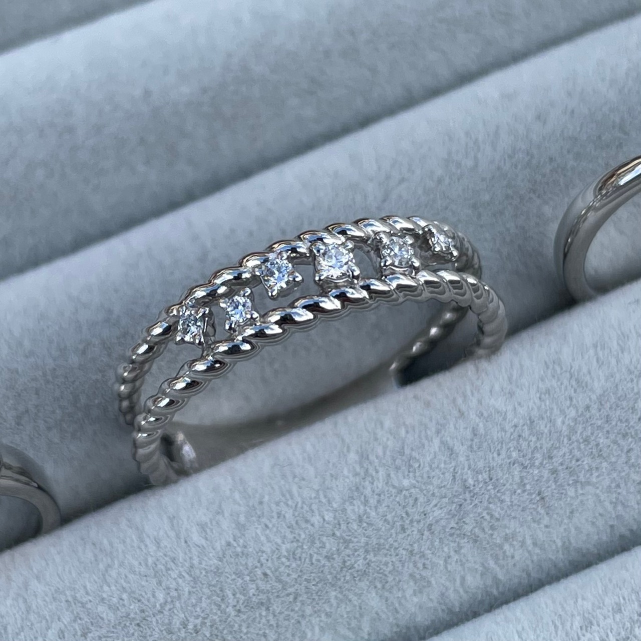 【特別加工メニュー】BLISS Diamond Ring PT900 #18