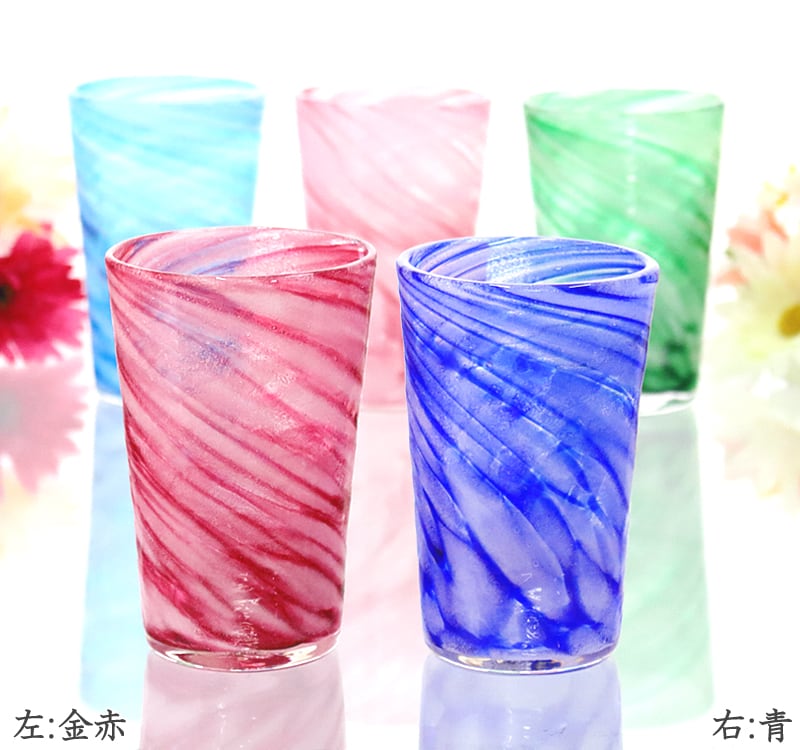 琉球ガラス グラス 沖縄 お土産 ブランデー 涼夏一口ビアグラス