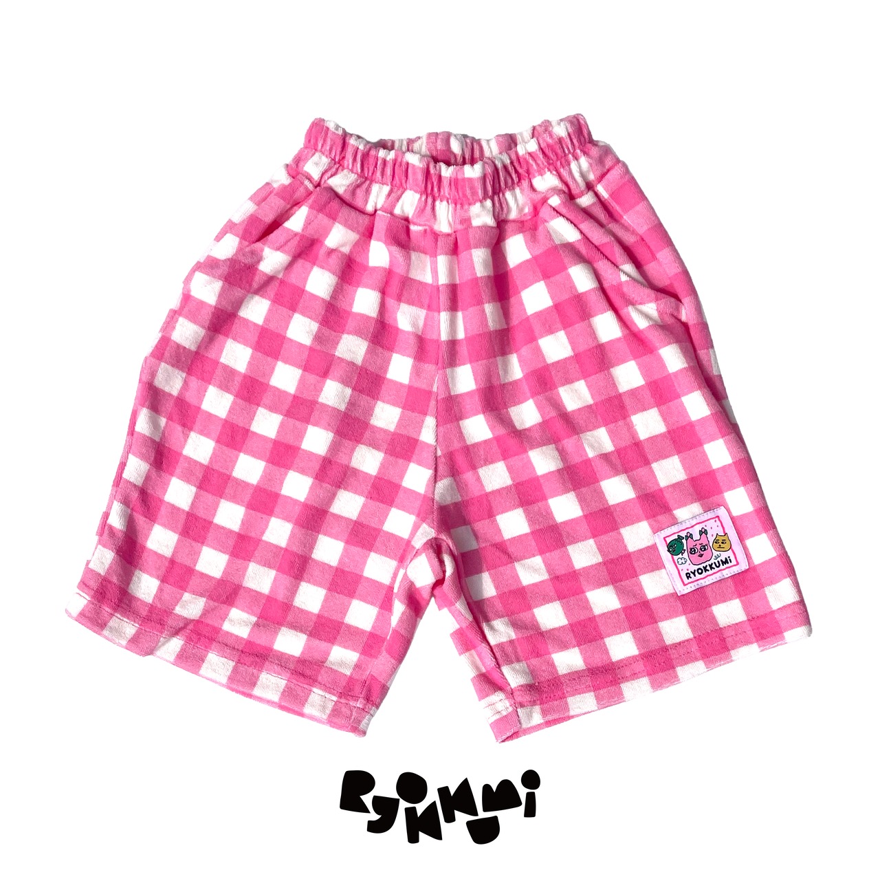Boi チェックハーフパンツ - Pink Check